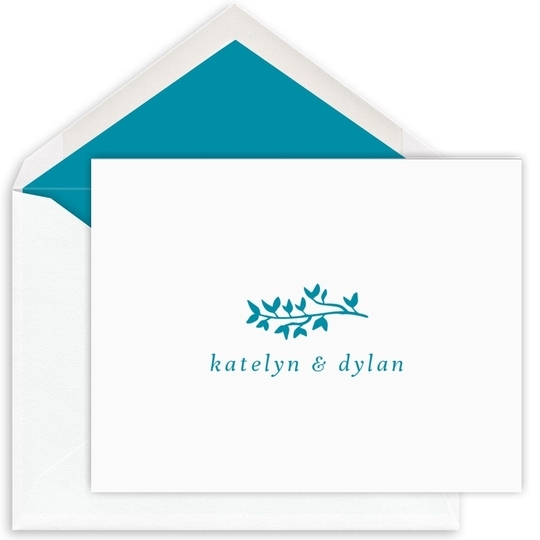 Sweet Branch Folded Note Cards - Letterpress