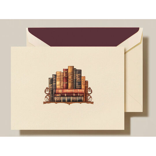 Bookshelf Classics Boxed Folded Note Cards