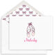 Ballet Slipper Folded Note Cards Image 1 of 3