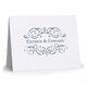 Ornate Scroll Folded Note Cards - Letterpress Image 5 of 5