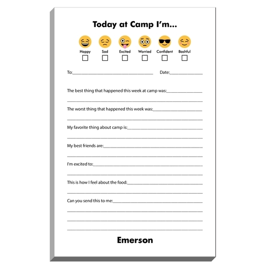 Emoji Today at Fill In Camp Notepads