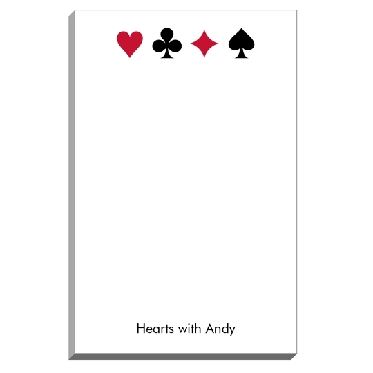 Suits of Cards Notepads