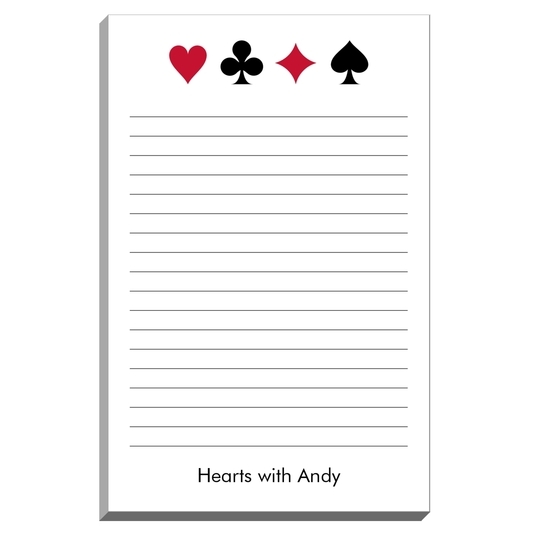 Suits of Cards Notepads