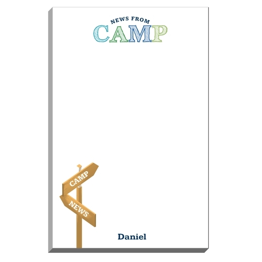 Camp Signs Notepads