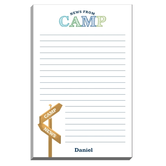 Camp Signs Notepads