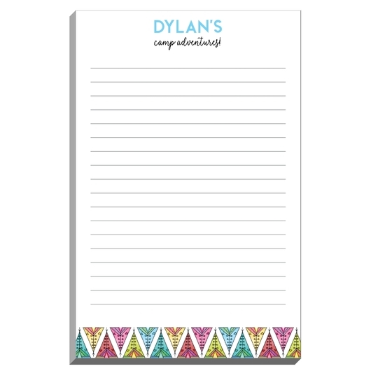 Colorful Teepees Camp Notepads