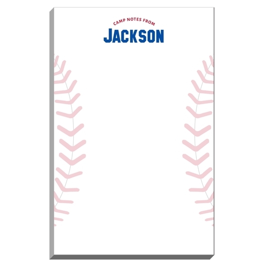 Baseball Camp Notepads