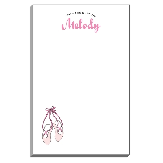 Ballet Slipper Camp Notepads