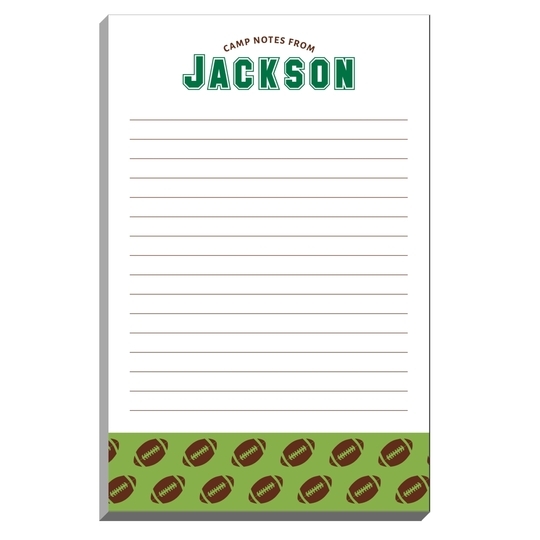 Football Border Camp Notepads