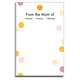 Blushing Emoji Dots Mommy Notepads Image 1 of 2
