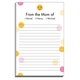 Blushing Emoji Dots Mommy Notepads Image 2 of 2