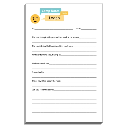 Emoji Winking Speech Bubble Fill In Camp Notepads