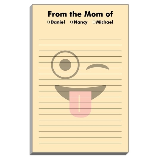 Yellow Silly Emoji Notepads