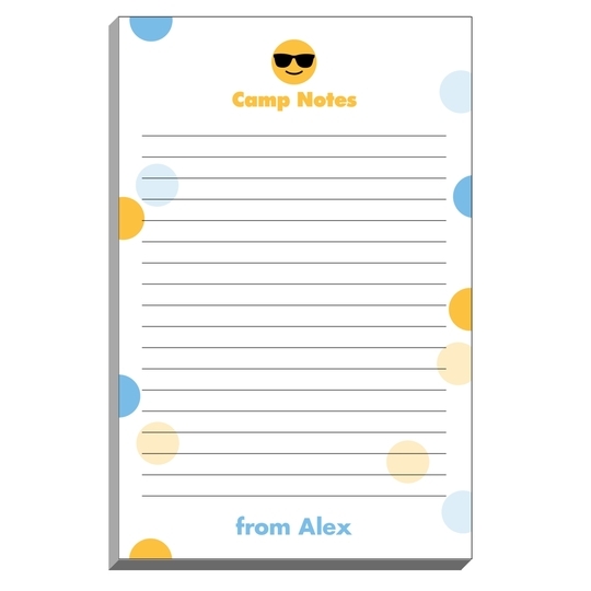 Sunglasses Emoji Dots Camp Notepads