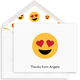 Heart Eyes Emoji Folded Note Cards Image 1 of 3