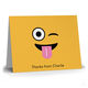 Yellow Silly Emoji Folded Note Cards Image 3 of 3