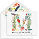 White Garden Initial Folded Note Cards Image 1 of 3