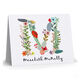 White Garden Initial Folded Note Cards Image 3 of 3
