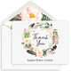 Fall Feather Wreath Folded Thank You Note Cards Image 1 of 3