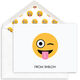 White Silly Emoji Folded Note Cards Image 1 of 3
