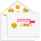 Blushing Emoji Speech Bubble Camp Folded Note Cards Image 1 of 3