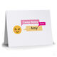 Blushing Emoji Speech Bubble Camp Folded Note Cards Image 3 of 3