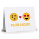 White Me and You Emoji Folded Note Cards Image 3 of 3