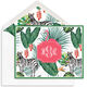 Flamingo and Zebra Folded Note Cards Image 1 of 3