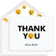 White Wink Thank You Folded Note Cards Image 1 of 3