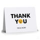 White Wink Thank You Folded Note Cards Image 3 of 3