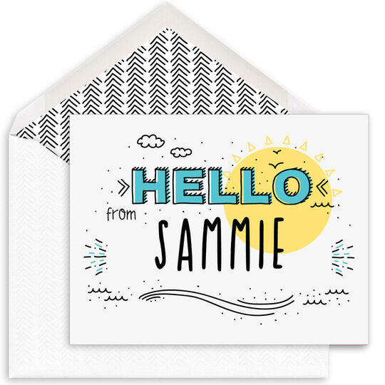 Hello Sunshine Folded Note Cards