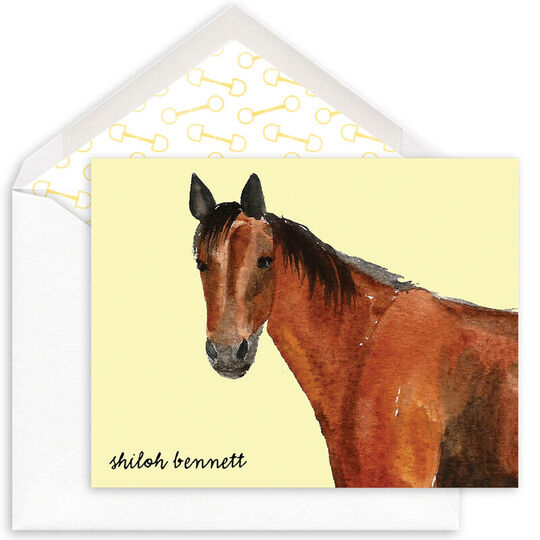 Horse Portrait Folded Note Cards
