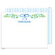 Sweet Blue Floral Flat Note Cards Image 1 of 2