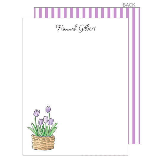 Spring Tulips Flat Note Cards