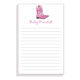 Cowgirl Boots Notepads Image 2 of 2