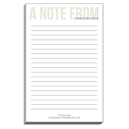 Bold A Note From Notepads