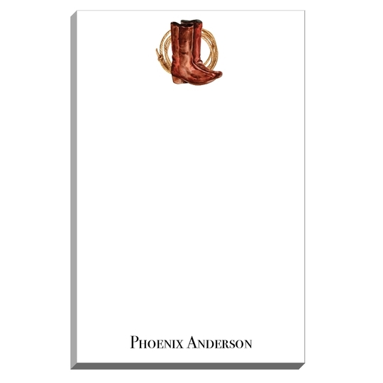 Cowboy Boots and Rope Notepads