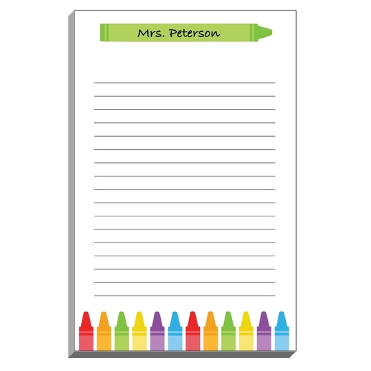 Colorful Crayon Notepads