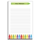 Colorful Crayon Notepads Image 2 of 2