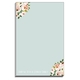 Blue Pink Corner Roses Notepad Image 1 of 2