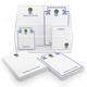 Blue Topiary Notepad Set (6 Pads) Image 1 of 2