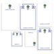 Blue Topiary Notepad Set (6 Pads) Image 2 of 2