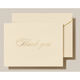 Gold Script Boxed Thank You Folded Note Cards Image 1 of 2