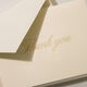 Gold Script Boxed Thank You Folded Note Cards Image 2 of 2