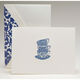 Tea Cups Boxed Folded Note Cards - Hand Engraved Image 1 of 2