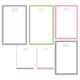 Essential Bordered Notepad Set (6 Pads) Image 6 of 6