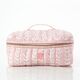 Personalized Powder Pink Vine Cosmetic Case Image 1 of 4