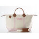 Personalized Powder Pink Vine Trimmed Weekender Image 1 of 3