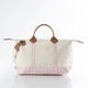 Personalized Powder Pink Vine Trimmed Weekender Image 2 of 3