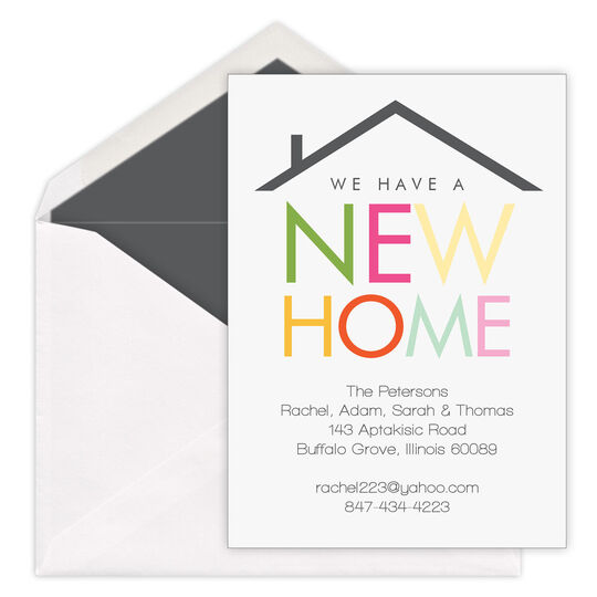 New Home Moving Announcements